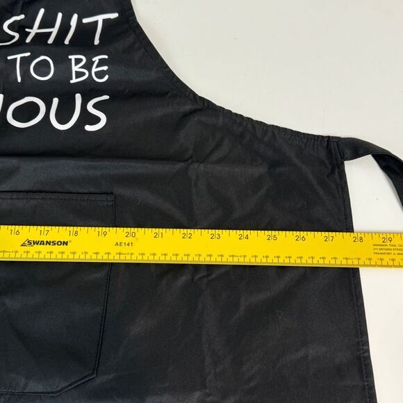 This Sh*t is Going to be Delicious Black Apron NWOT - Picture 3 of 4